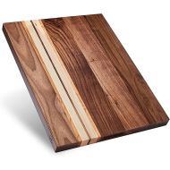 Sonder Los Angeles, Large Walnut/Cherry/Maple Wood Cutting Board for Kitchen, Charcuterie Wooden Board, Sorting Compartment, Reversible 17x13x1.1 in (Gift Box Included)