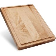 Sonder Los Angeles, Made in USA, Large Thick Maple Wood Cutting Board for Kitchen with Juice Groove, Sorting Compartment, Charcuterie Wooden Board 17x13x1.5 in (Gift Box Included)