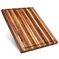 Sonder Los Angeles, XXL Thick Teak Wood Cutting Board with Juice Groove, 23x17x1.5 in Large (Gift Box Included)