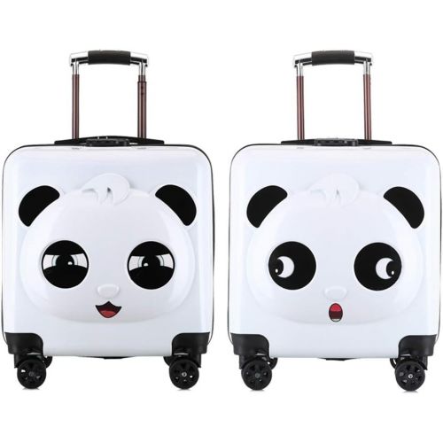  Sondre 20Children Pandas Luggage Rolling Suitcase Trolley Box Unisex Kids Carry On Boarding Case 3D Pattern Cute Zoo Cartoon Animal Universal Wheel
