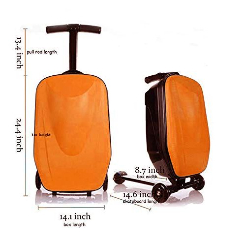  Sondre 20 inch Scooter Suitcase Ride-on Travel Trolley Luggage for Travel, School and Business