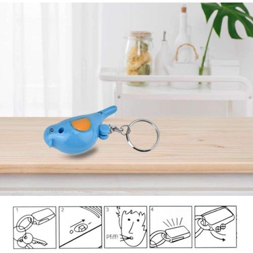  [아마존베스트]Sonew Key finder, bird LED whistle key finder, intelligent voice control, key chain.