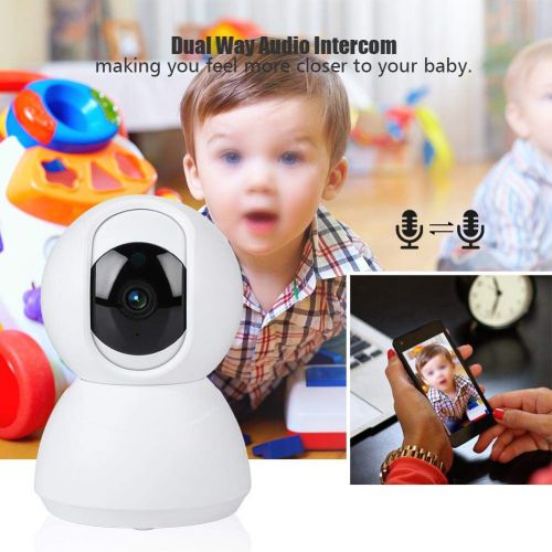  Sonew Baby Monitor with 1080P Digital Wireless Video Camera,WiFi IP Camera with Night Vision Motion Detection 2-Way Talk Audio App Contrl Support iOSAndroidWindows System(White)(US Plu