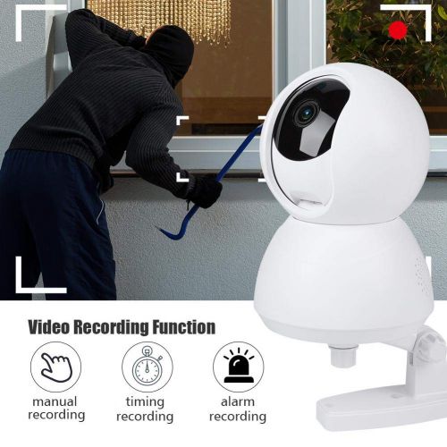  Sonew Baby Monitor with HD 720P Camera, Wireless Audio Monitor with Night Vision & Two-Way Talk Motion Detection for BabyElderPet 3 Modes Video Recording Night IR Mode (White Dome Came