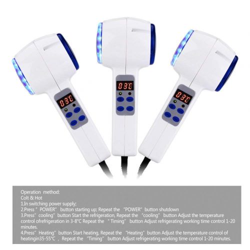  Sonew Skin Massager Machine, Hot Hammer and Cold Facial Massager Skin Beauty Massage