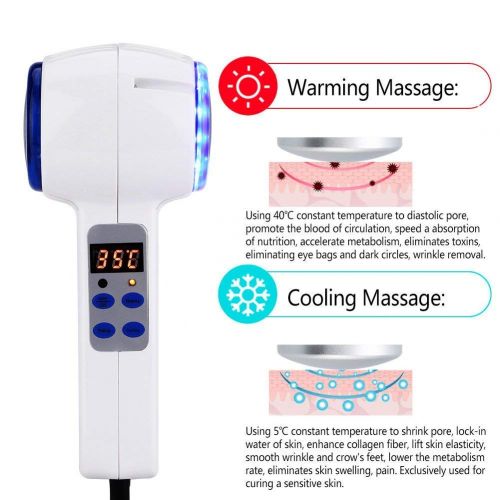  Sonew Skin Massager Machine, Hot Hammer and Cold Facial Massager Skin Beauty Massage