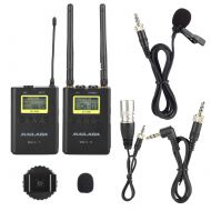 Sonew Portable Walkie Talkie, Wireless MAILADA WM9 Professional UHF Mic Receiver +Transmitter Microphone System, Beltpack Transmitter&Receiver for Speeching in Public Area