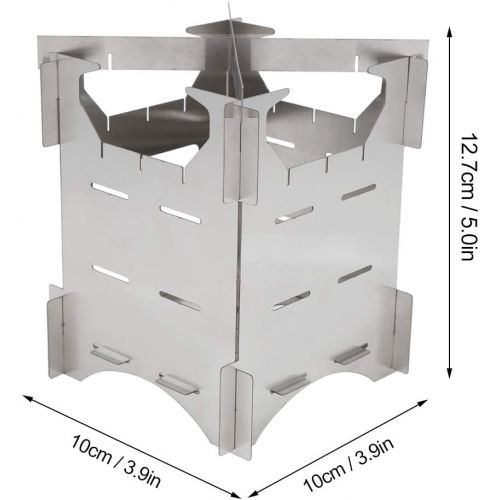  Sonew Folding wood stove, stainless steel Lightweight stainless steel wood stove, easy to transport Picnic for camping outdoors.