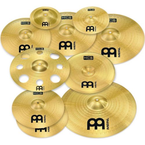  [아마존베스트]Meinl Cymbals HCS SCS1Ultimate Cymbal Set Cymbal Set of 9Pieces Plus Keepdrum Drumsticks 3Pair