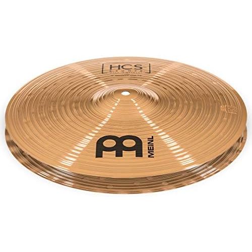  [아마존베스트]Meinl HCS Bronze 14 inch Soundwave HiHat Set - B8 Bronze Alloy - Traditional Finish: Made in Germany - Includes Hi-Hat Machine