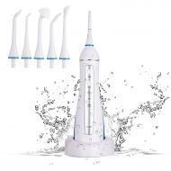 Water Flosser Dental Oral Irrigator, Sonicool Rechargeable Portable Cordless Teeth Shower with 220ml...