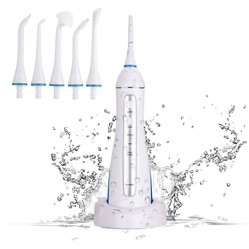  Water Flosser Dental Oral Irrigator, Sonicool Rechargeable Portable Cordless Teeth Shower with 220ml...