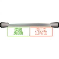Sonifex SignalLED Twin Flush Mount ON AIR & MIC LIVE Sign