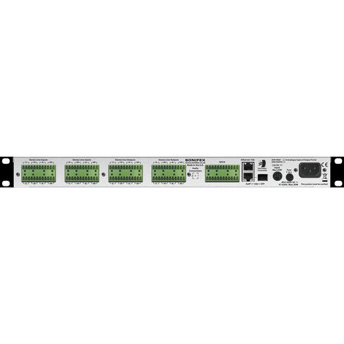  Sonifex AVN-PA8TD Mix Engine Interface & AES67 Portal with 8x8 Stereo Line I/O, Terminal Blocks & Meter Display