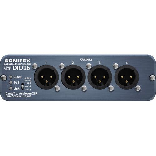  Sonifex AVN-DIO16 Dante to 4 Analog XLR Outputs Converter
