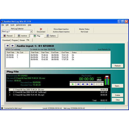  Sonifex Net-Log-Win Software (2 to 5 Stream License Upgrade)