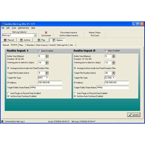  Sonifex Net-Log-Win Software (5 Stream License)