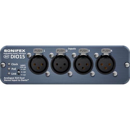  Sonifex AVN-DIO15 4 Analog XLR Inputs to Dante Converter