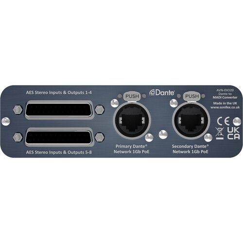  Sonifex AVN-DIO20 Dante to MADI AES3 64-Channel I/O Converter