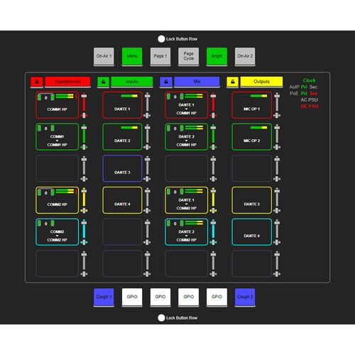  Sonifex AVN-CU2-DANTE Configurable Dante Commentary Unit for 2 Commentators