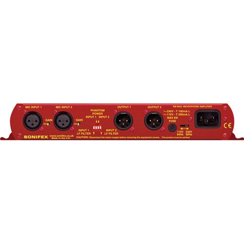  Sonifex RB-MA2 Dual Microphone Amplifier