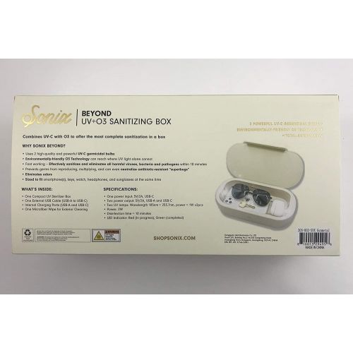  Sonix Beyond UV+O3 Sanitizer Box (Silver) + Massage Gun R2 Percussive Massager
