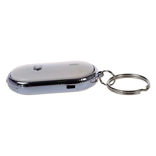  [아마존베스트]-Service-Informationen Sonline Key Sself Key LED Light Whistle Keychain Finder Wireless Key Finder Aufspueren 5Pieces White