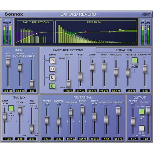  Sonnox},description:The Oxford Reverb plug-in is a highly flexible stereo reverberation generator, designed to complement existing Sonnox Oxford applications in providing the user