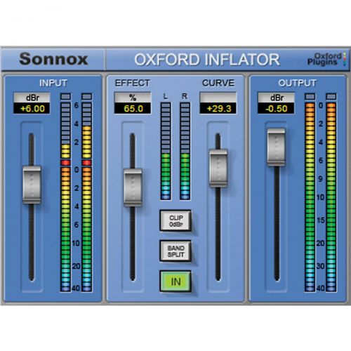  Sonnox},description:The Inflator is a unique process that provides an increase in apparent loudness, without obvious loss of quality or audible reduction of dynamic range. It can a