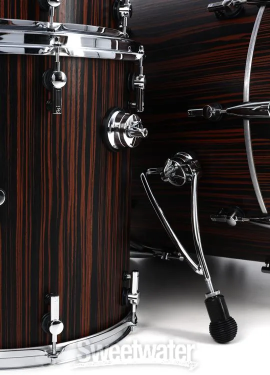  Sonor SQ2 Maple 6-piece Shell Pack - Ebony Semi-Gloss