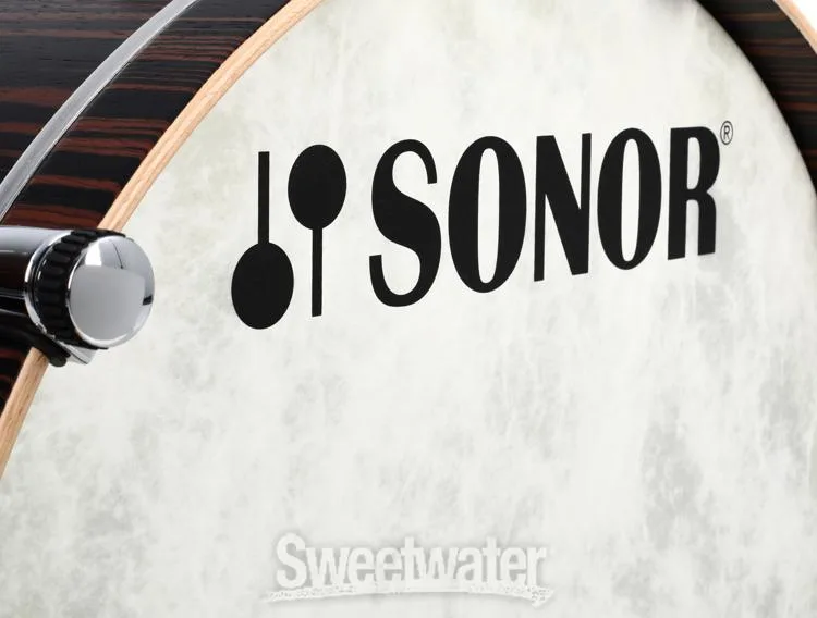  Sonor SQ2 Maple 6-piece Shell Pack - Ebony Semi-Gloss