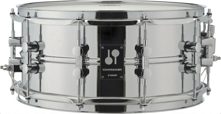  Sonor Kompressor Series Steel Snare Drum - 6.5 x 14-inch