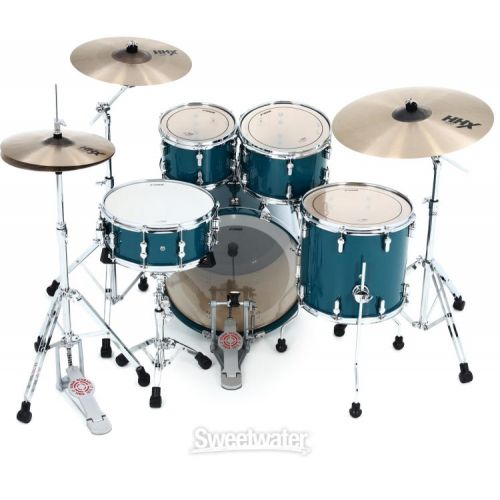  Sonor AQ1 Studio 5-piece Shell Pack with Hardware - Caribbean Blue