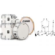 Sonor AQ2 Bop 4-piece Shell Pack with Snare and 5-piece Lightweight Hardware Pack - White Marine Pearl
