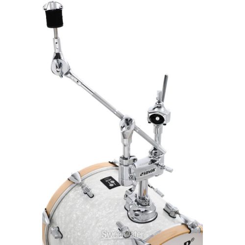  Sonor AQ2 Safari 4-piece Shell Pack w/ Snare and 5-piece Lightweight Hardware Pack - White Marine Pearl