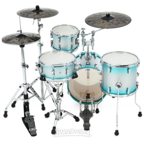  Sonor AQ2 Safari 4-piece Shell Pack w/ Snare - Aqua Silver Burst