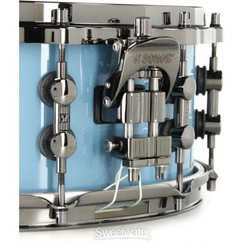  Sonor SQ2 Maple Snare Drum 6 x 14-inch- Pastel Blue