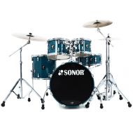 Sonor AQ1 Studio 5-piece Shell Pack with Hardware - Caribbean Blue Demo