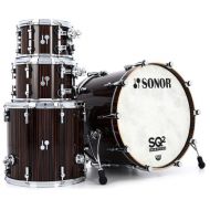 Sonor SQ2 Beech 4-piece Shell Pack - Ebony High Gloss