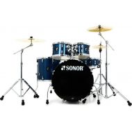 Sonor AQX Stage 5-piece Drum Set with Hardware Pack - Blue Ocean Sparkle