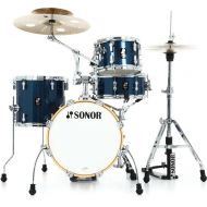 Sonor AQX Jungle 4-piece Shell Pack - Blue Ocean Sparkle