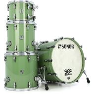 Sonor SQ2 Beech 4-piece Shell Pack - Reseda Green