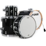 Sonor AQX Micro 4-piece Shell Pack - Black Midnight Sparkle