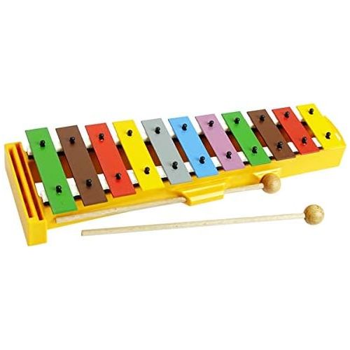  [아마존베스트]Sonor GS Glockenspiel Set for Children + Keepdrum MB01BL Bag & Wooden Flute in Red