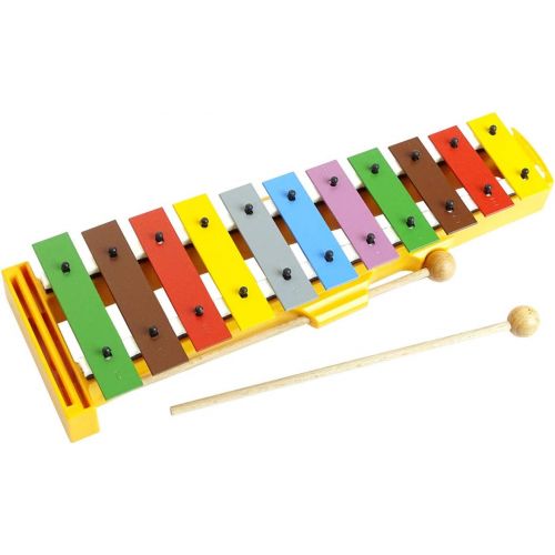  [아마존베스트]Sonor GS Glockenspiel Set for Children + Keepdrum MB01BL Bag & Wooden Flute in Red