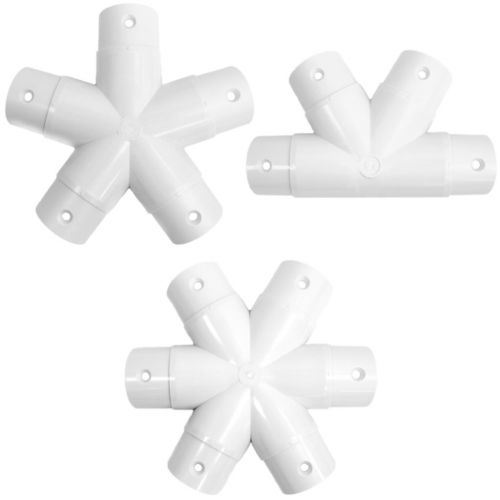  Sonostar Hub - Geodesic 2V - 1 | 1.5 PVC Mega Hub Only Scaleable Dome Connector Kit (White) (USE with 1.5 PVC | 2.5 Bolts)