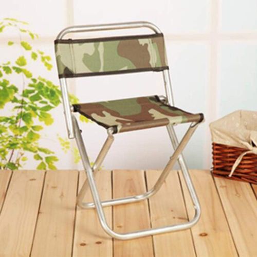  sontakukou Portable Folding Chair with Backrest Chair Fishing Stool Camouflage Camping Fishing Outdoors