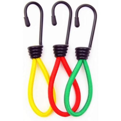  sontakukou Elastic Rope Buckle with Hooks Tent Elastic Rope Buckle with Hooks Outdoor Camping Tent Elastic Rope Buckle Color Random (4 Set) …