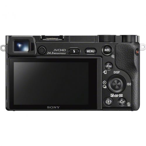 소니 Sony Alpha a6000 Mirrorless Digital Camera 24.3MP SLR (Black) w 16-50mm Lens ILCE-6000LB with Extra Battery Case + 2x Lexar Professional 633x 32GB SDHCSDXC UHS-I Card Bundle