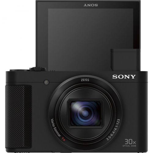 소니 Sony Cyber-shot HX80 Compact Digital Camera 64GB Memory Card Deluxe Bundle includes Camera, Card, Reader, Wallet, Case, Mini Tripod, Screen Protectors, Cleaning Kit, Beach Camera C